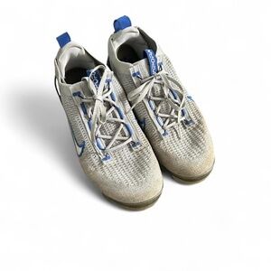 Nike Air VaporMax 2021 Flyknit sneakers grey and blue colorway Platinum blue 8